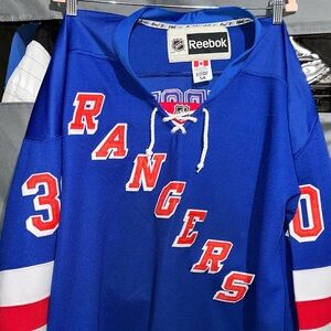 Reebok Herik Lundqvist New York Rangers Hockey Jersey